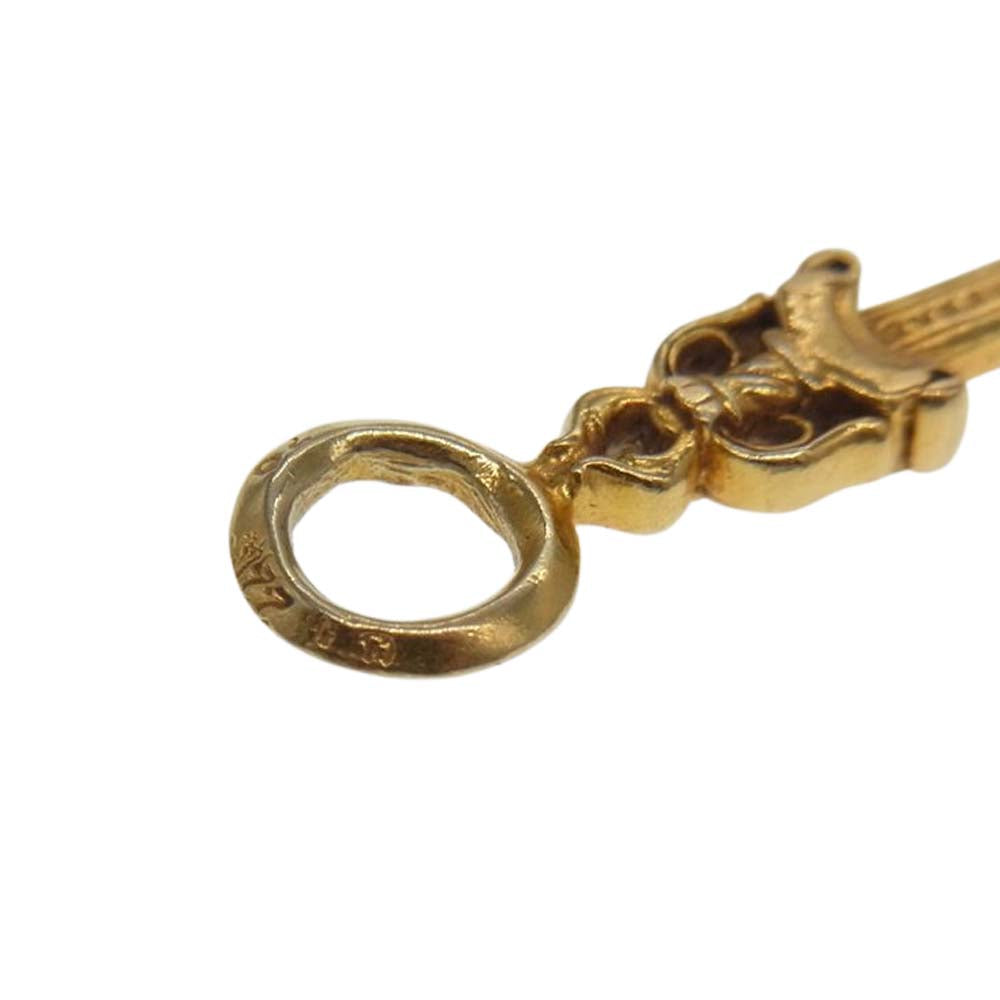 CHROME HEARTS クロムハーツ（原本有） 22K STACK DAGGER ダガー スタック チャーム ペンダント ゴールド系【中古】