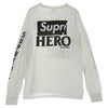 Supreme シュプリーム x ANTIHERO アンタイヒーロー 14SS Long Sleeve Logo Tee 長袖Tシャツ ホワイト系 M【中古】