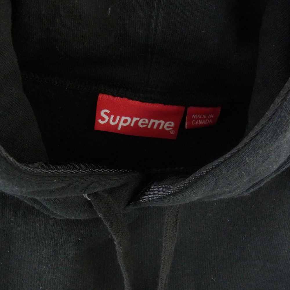 Supreme シュプリーム 20SS Tonal Webbing Hooded Sweatshirt トーナル ウェビング ロゴテープ フーデッド スウェットシャツ パーカー ブラック系 L【中古】