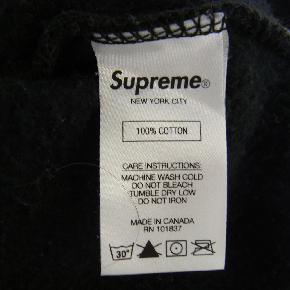 Supreme シュプリーム 20SS Tonal Webbing Hooded Sweatshirt トーナル ウェビング ロゴテープ フーデッド スウェットシャツ パーカー ブラック系 L【中古】