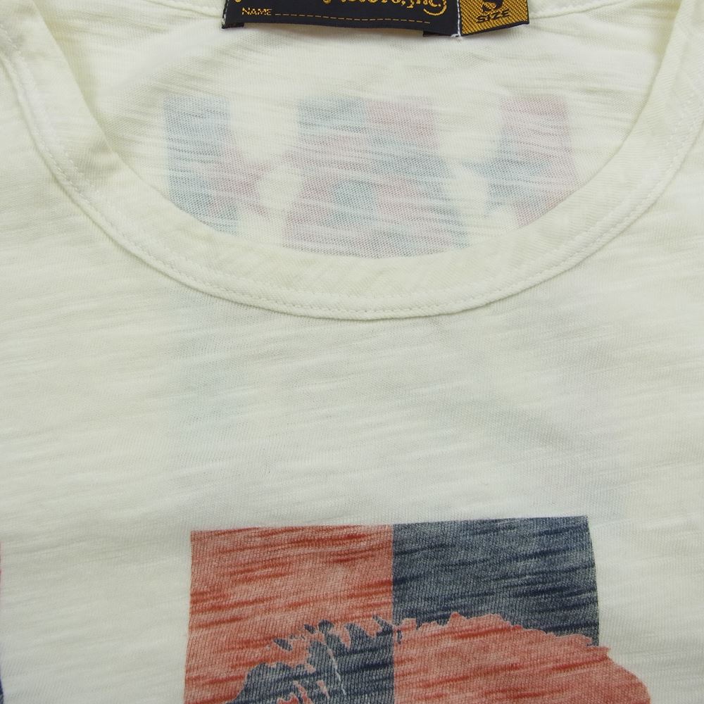 ジョンソンモータース 半袖 プリント Tシャツ  イエロー系 S【美品】【中古】