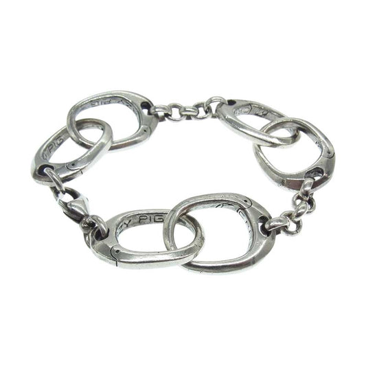 CRAZY PIG クレイジーピッグ HANDCUFF BRACELET SMALL ハンドカフ ブレスレット スモール  シルバー系【中古】