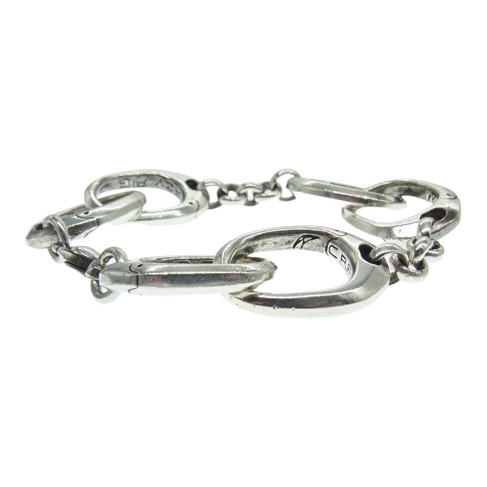 CRAZY PIG クレイジーピッグ HANDCUFF BRACELET SMALL ハンドカフ ブレスレット スモール  シルバー系【中古】