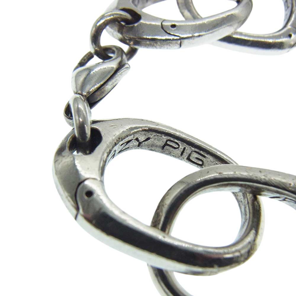CRAZY PIG クレイジーピッグ HANDCUFF BRACELET SMALL ハンドカフ ブレスレット スモール  シルバー系【中古】