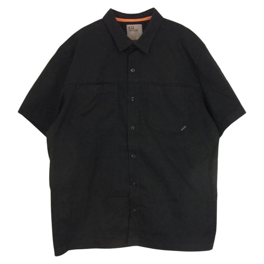 　タクティカル　 ミリタリー 半袖 シャツ  ブラック系【中古】