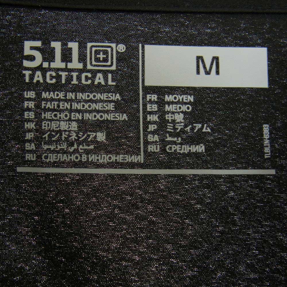 　タクティカル　 刺繍 ミリタリー 長袖 シャツ ブラック系 M【中古】