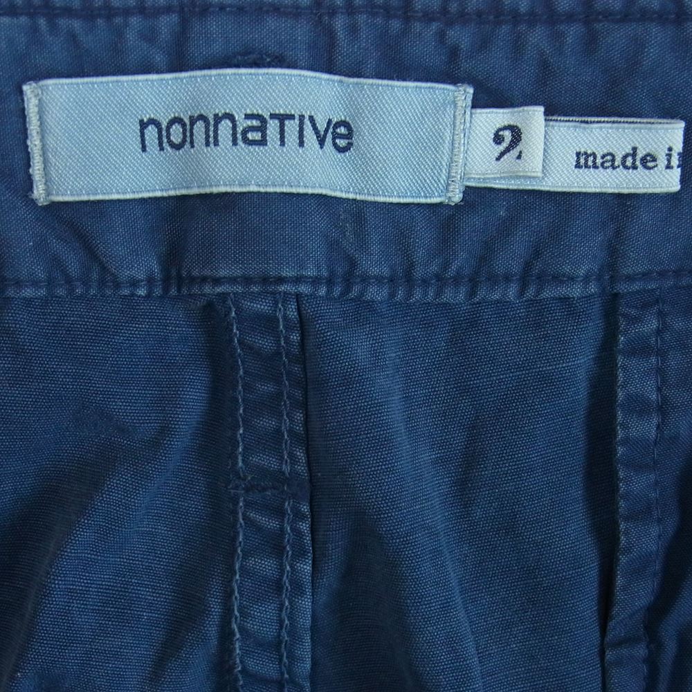 nonnative ノンネイティブ NN-P4137 TROOPER 6P TROUSERS 03 COTTON WEATHER OVERDYED VW 6ポケット カーゴ トラウザー パンツ ネイビー系 2【中古】