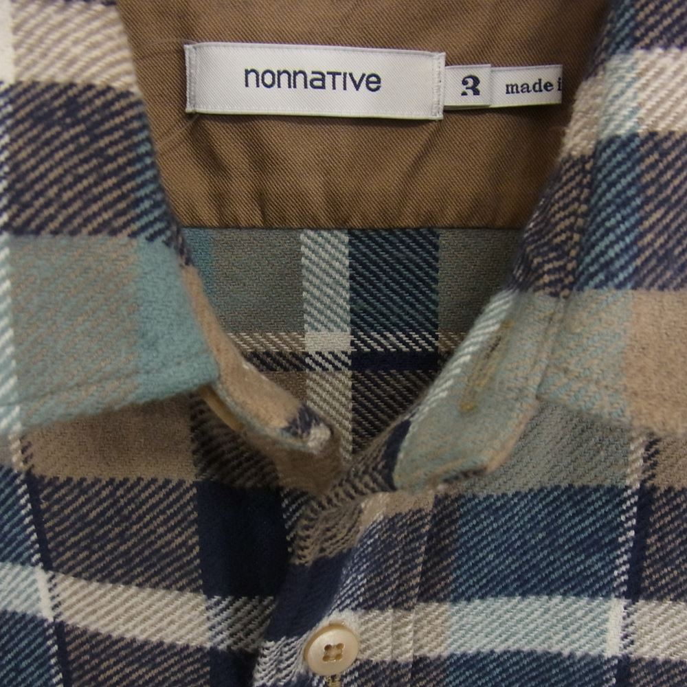 nonnative ノンネイティブ NN-SJ4005 WORKER SHIRT JACKET COTTON TWILL PLAID シャツ ジャケット マルチカラー系 3【中古】