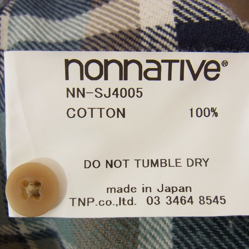 nonnative ノンネイティブ NN-SJ4005 WORKER SHIRT JACKET COTTON TWILL PLAID シャツ ジャケット マルチカラー系 3【中古】