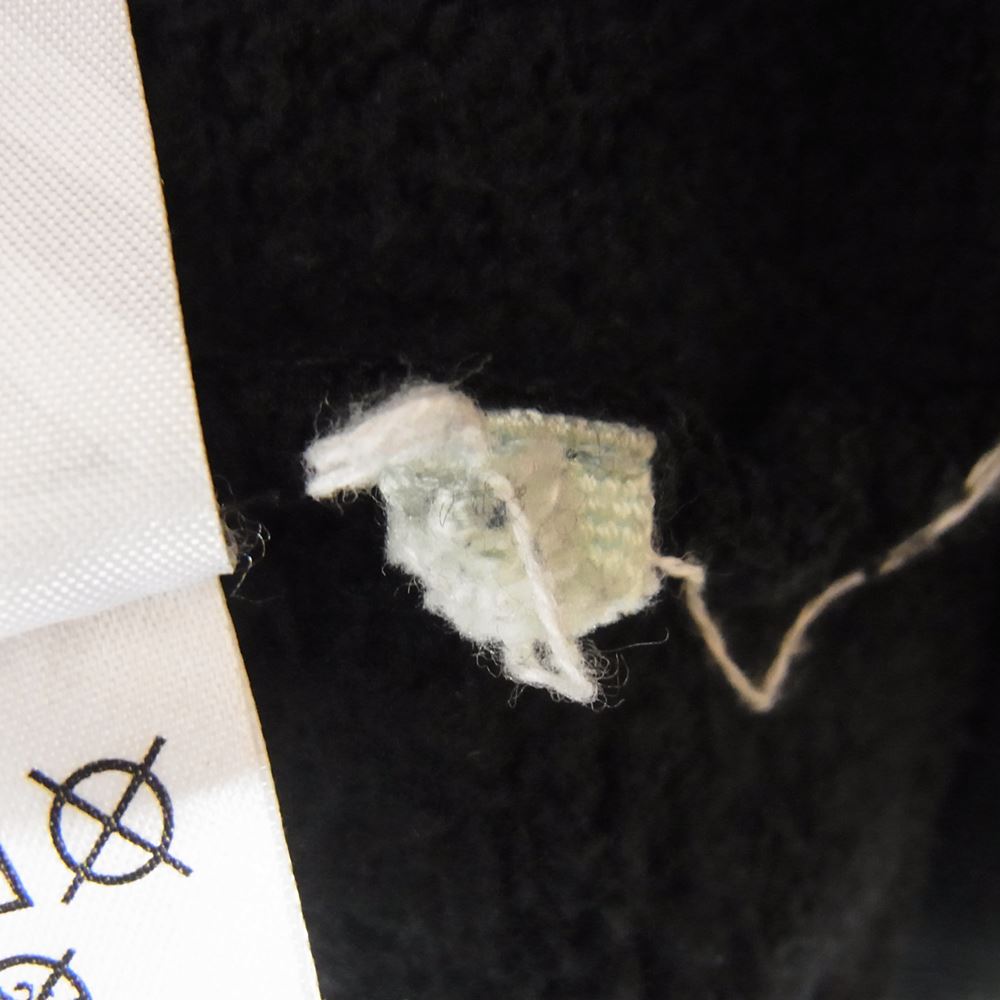OFF-WHITE オフホワイト ジップ プリント パーカー ブラック系 XS【中古】