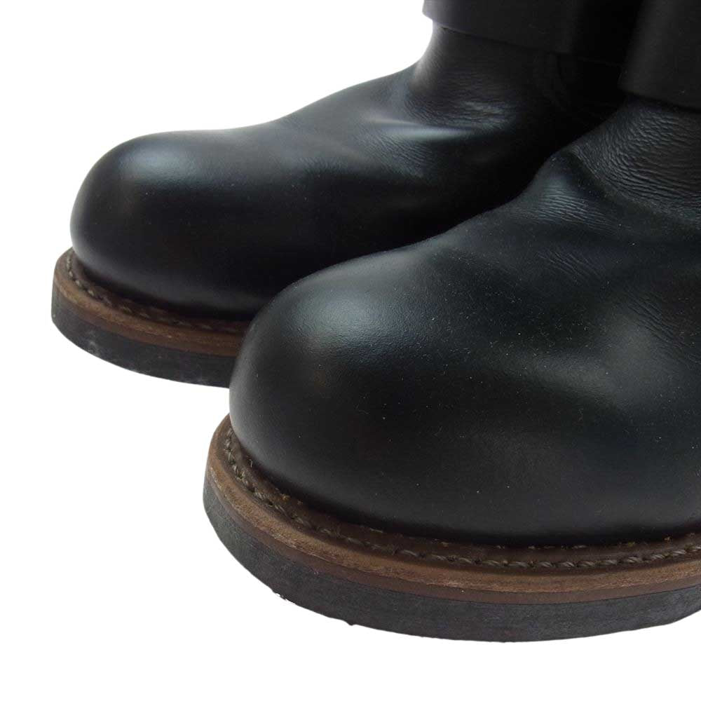RED WING レッドウィング 2268 刺繍羽タグ ENGINEER BOOTS エンジニア ブーツ ブラック系 27.5cm【中古】