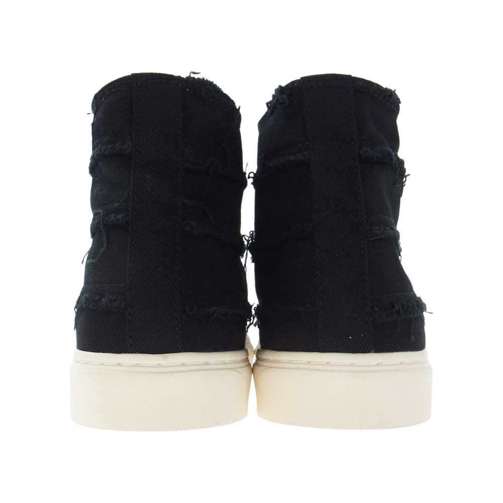 UNDERCOVER アンダーカバー 23SS  UI1C4F01 ism カサネハギ ハイカット ファスナー スニーカー  ブラック系 L (27-27.5cm)【新古品】【未使用】【中古】