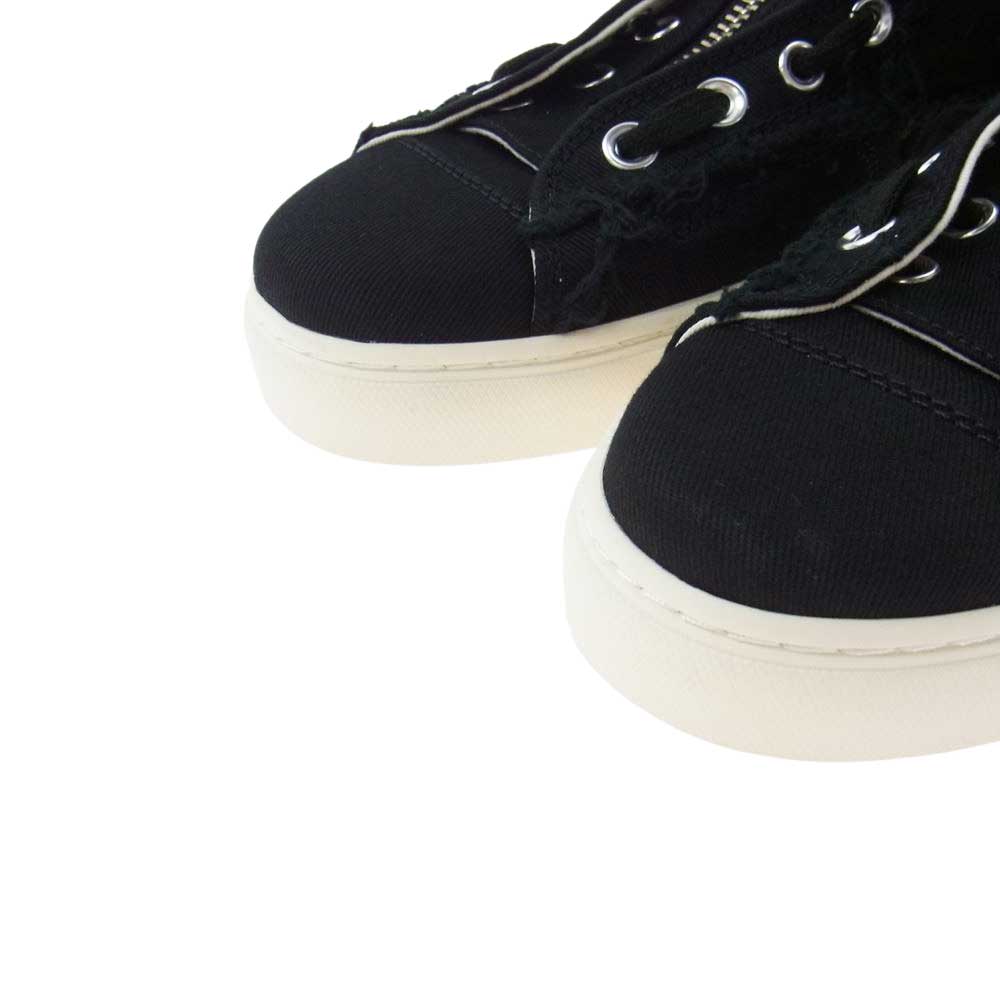 UNDERCOVER アンダーカバー 23SS  UI1C4F01 ism カサネハギ ハイカット ファスナー スニーカー  ブラック系 L (27-27.5cm)【新古品】【未使用】【中古】