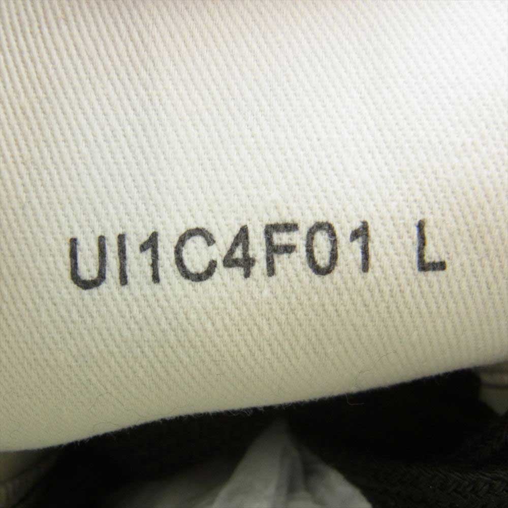 UNDERCOVER アンダーカバー 23SS  UI1C4F01 ism カサネハギ ハイカット ファスナー スニーカー  ブラック系 L (27-27.5cm)【新古品】【未使用】【中古】
