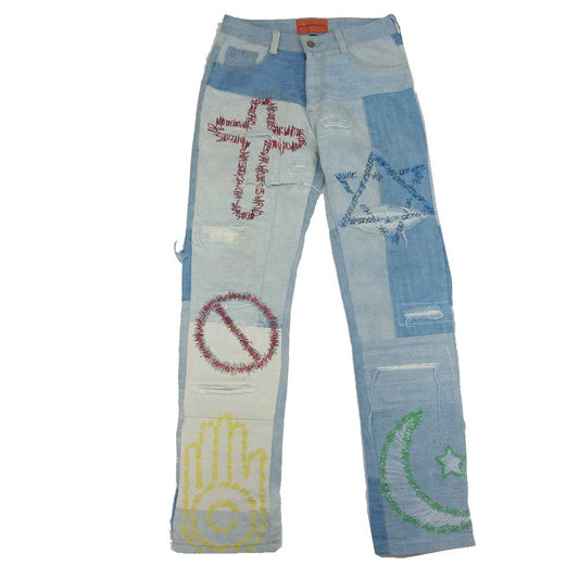 フーディサイズウォー 5568-343-0229 UNIFIED EMB DENIM デニム パンツ インディゴブルー系 30【中古】