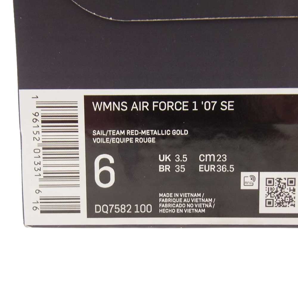 NIKE ナイキ DQ7582-100 WMNS Air Force 1 Low 40th Anniversary Sail Team Red ウィメンズ エアフォース1 ロー 40th アニバーサリー セイル チームレッド  23.0cm【中古】