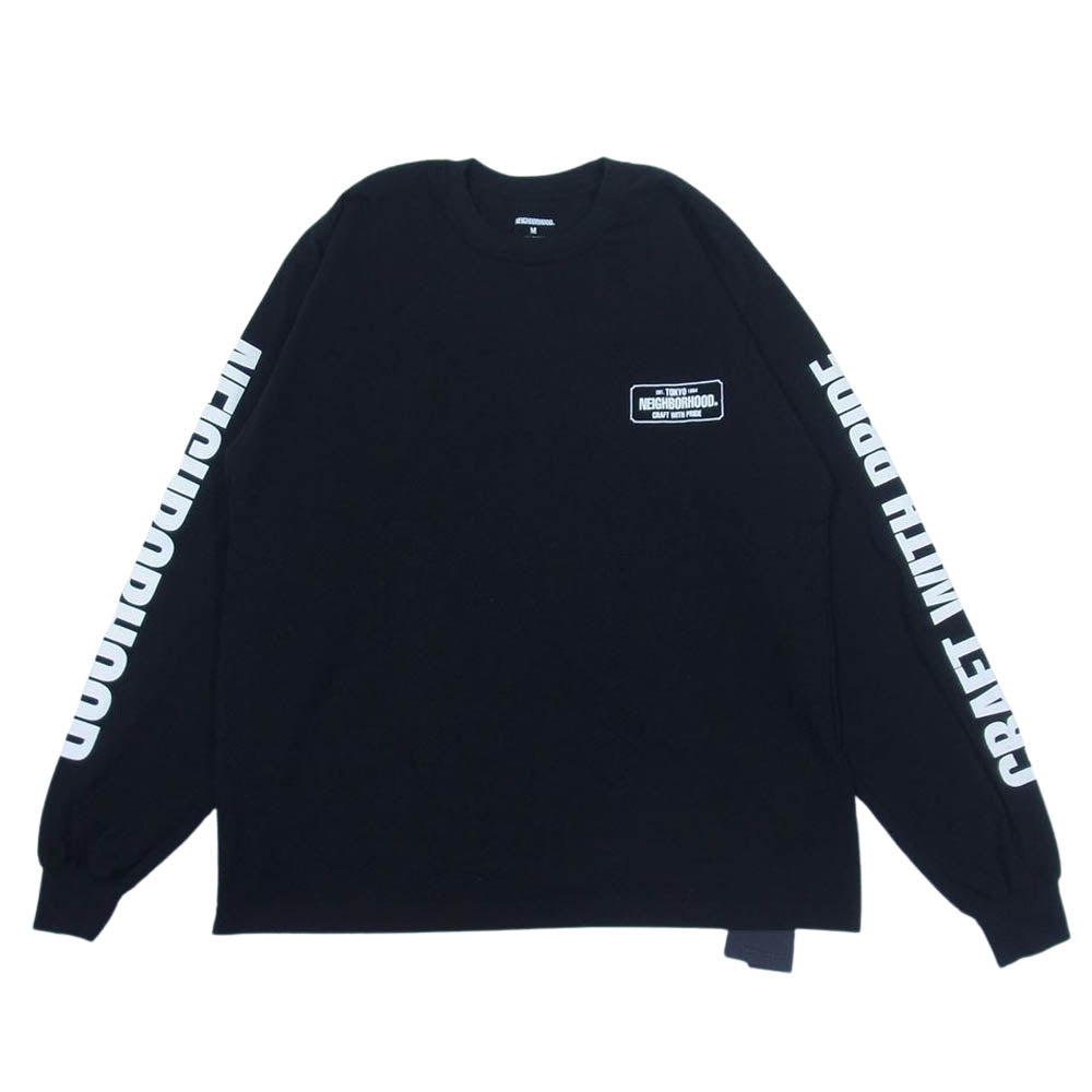 NEIGHBORHOOD ネイバーフッド 23SS  231PCNH-LT01 NH . TEE LS-1 ロング スリーブ Tシャツ コットン 天竺 ブラック系 M【中古】