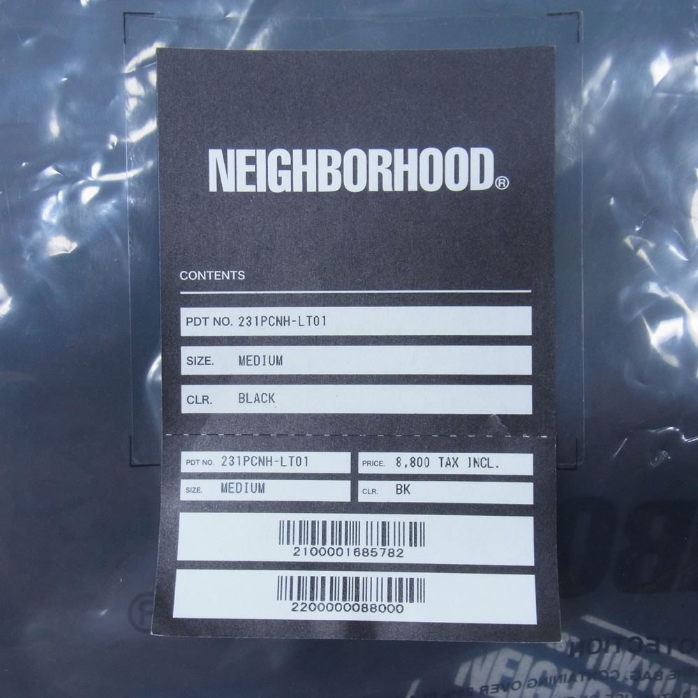 NEIGHBORHOOD ネイバーフッド 23SS  231PCNH-LT01 NH . TEE LS-1 ロング スリーブ Tシャツ コットン 天竺 ブラック系 M【中古】