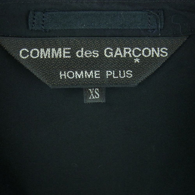 COMME des GARCONS HOMME PLUS コムデギャルソンオムプリュス AD2015 PQ-B039 カットオフ コットン ダブルライダース シャツ ジャケット ブラック系 XS【中古】
