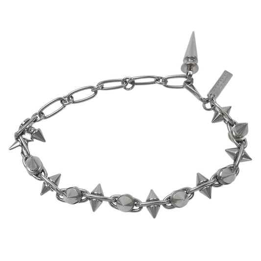 JUNYA WATANABE COMME des GARCONS ジュンヤワタナベコムデギャルソン ニードル スパイク チェーン切替 フック ネックレス シルバー系【美品】【中古】