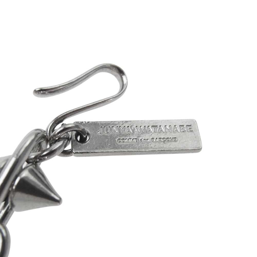 JUNYA WATANABE COMME des GARCONS ジュンヤワタナベコムデギャルソン ニードル スパイク チェーン切替 フック ネックレス シルバー系【美品】【中古】