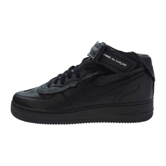 COMME des GARCONS HOMME PLUS コムデギャルソンオムプリュス NIKE ナイキ 20AW DC3601-001 CDG AIR FORCE 1 MID AF1 エアフォース ミッド スニーカー ブラック系 28.5cm【新古品】【未使用】【中古】