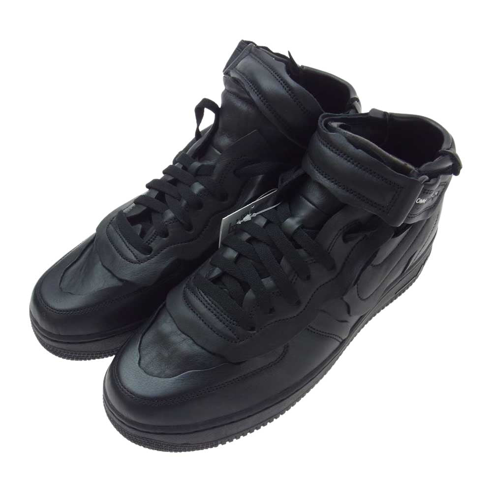 COMME des GARCONS HOMME PLUS コムデギャルソンオムプリュス NIKE ナイキ 20AW DC3601-001 CDG AIR FORCE 1 MID AF1 エアフォース ミッド スニーカー ブラック系 28.5cm【新古品】【未使用】【中古】