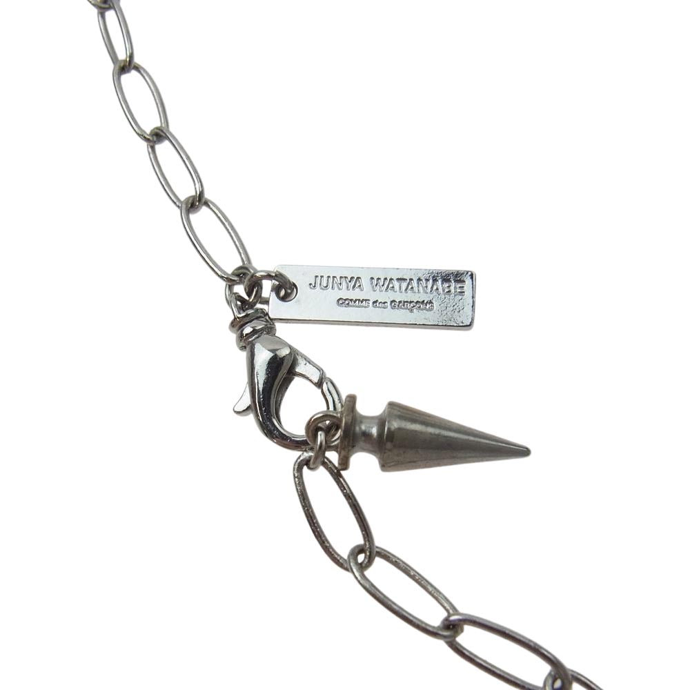JUNYA WATANABE COMME des GARCONS ジュンヤワタナベコムデギャルソン JH-K807-051-1-1 ニードル スパイク パール チェーン ネックレス シルバー系【中古】