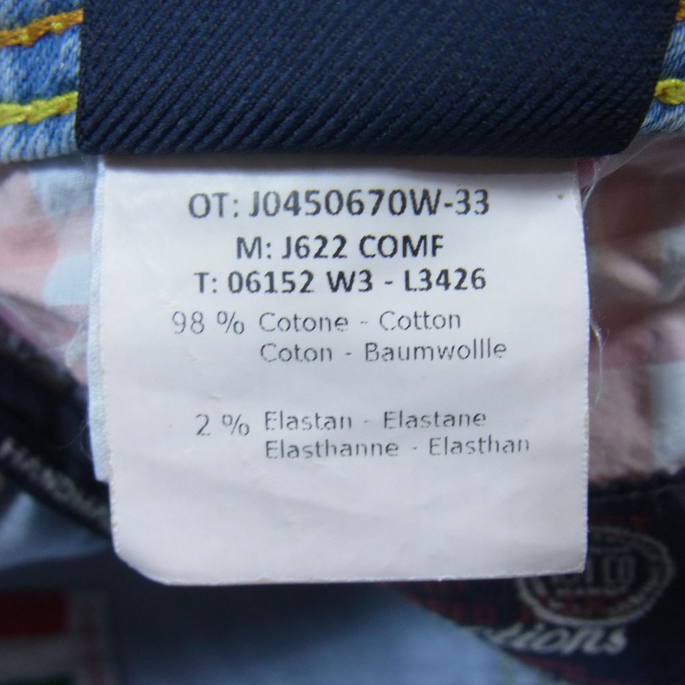 JACOB COHEN ヤコブコーエン J622 ストレッチ デニム パンツ インディゴブルー系 36【中古】