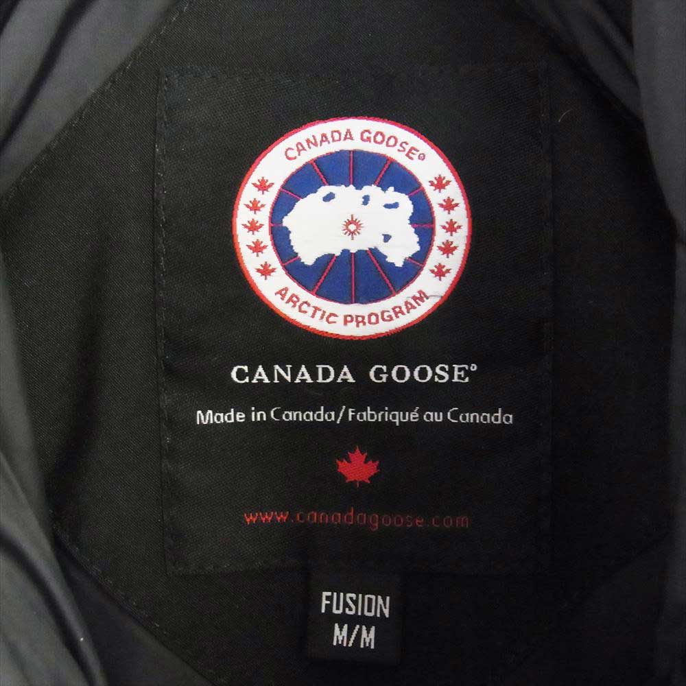 CANADA GOOSE カナダグース 3802LA SHELBURNE PARKA シェルバーン パーカー ファー付き ダウン ジャケット コート ブラック系 M【中古】