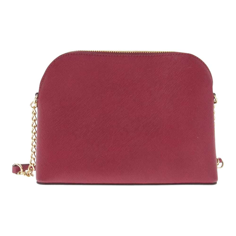 Michael Kors マイケルコース  チェーン ショルダー バッグ 斜め掛け レザー ゴールド金具 ワインレッド系【中古】