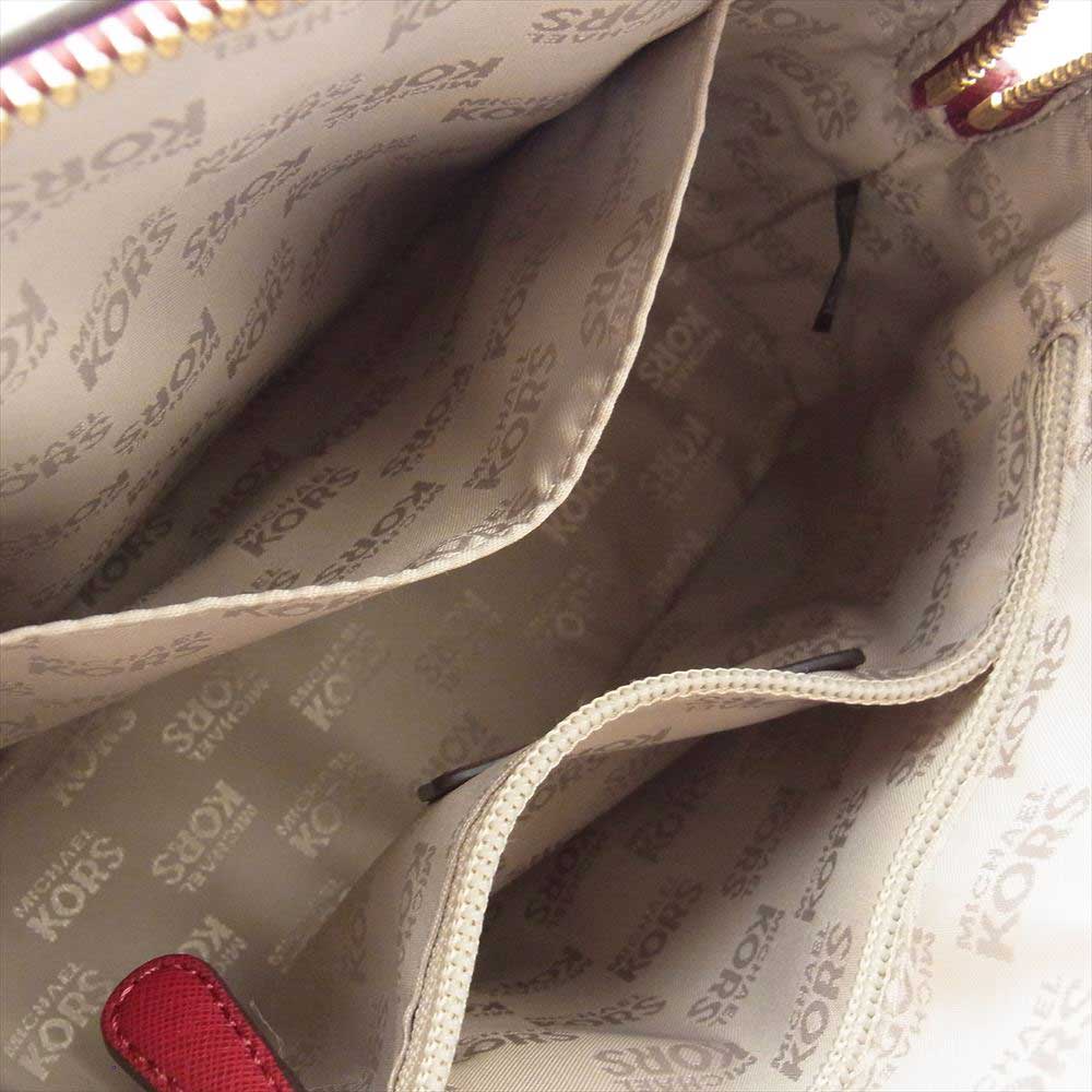 Michael Kors マイケルコース  チェーン ショルダー バッグ 斜め掛け レザー ゴールド金具 ワインレッド系【中古】