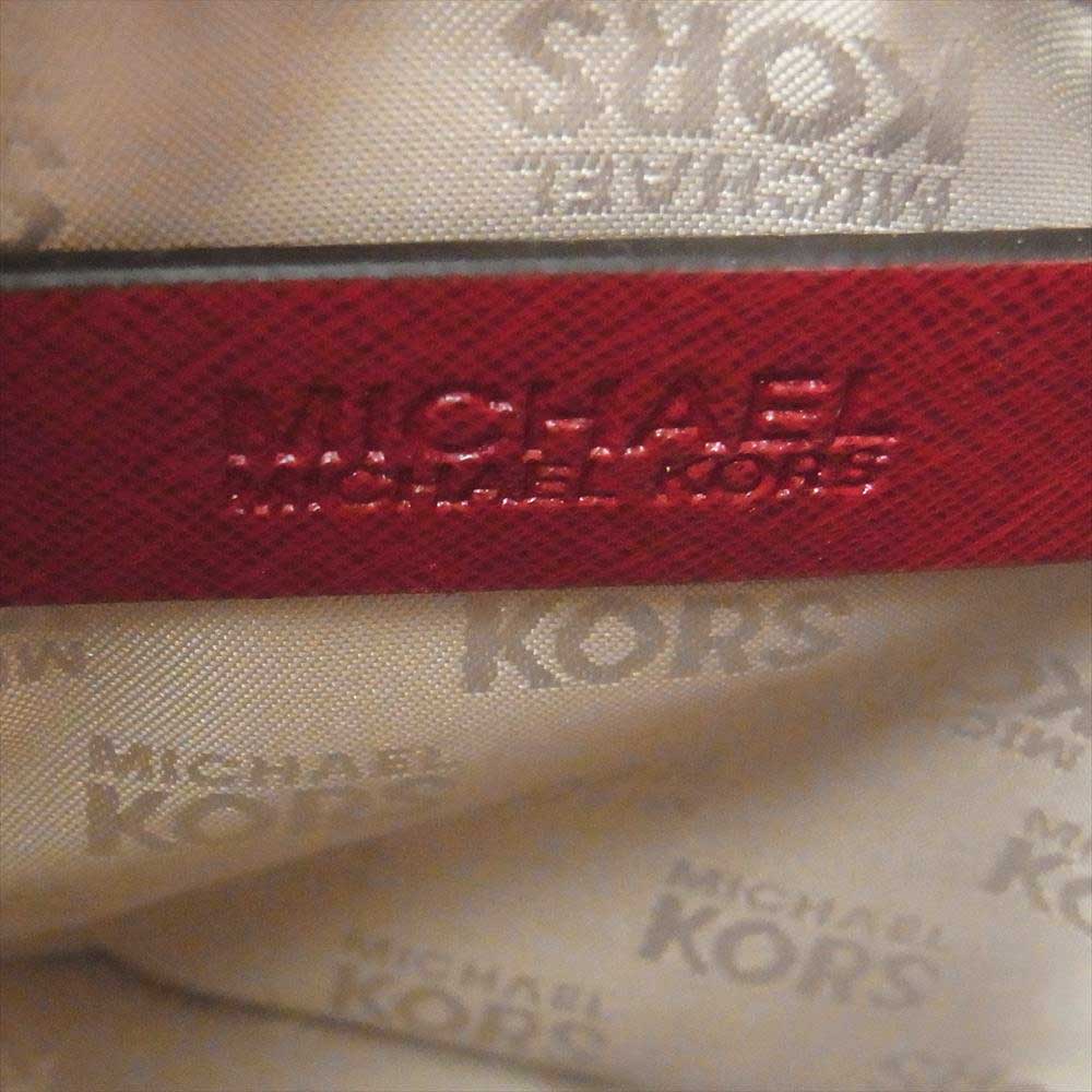 Michael Kors マイケルコース  チェーン ショルダー バッグ 斜め掛け レザー ゴールド金具 ワインレッド系【中古】