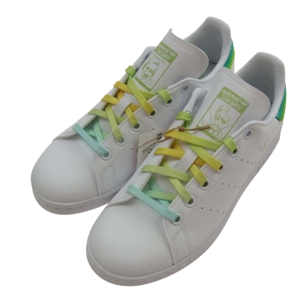 adidas アディダス FX5998 STAN SMITH J DISNEY スタンスミス ティンカーベル サステナブル スニーカー ホワイト系 23.5cm【新古品】【未使用】【中古】