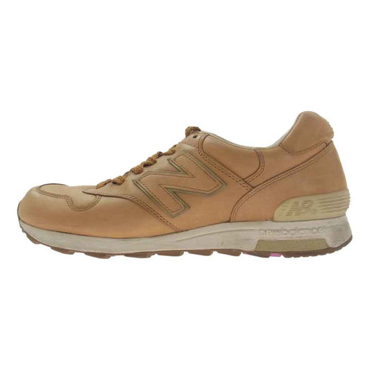 NEW BALANCE ニューバランス CM1400UA　 × UNITED ARROWS ユナイテッドアローズ 25周年 レザー スニーカー ライトブラウン系 27cm【中古】