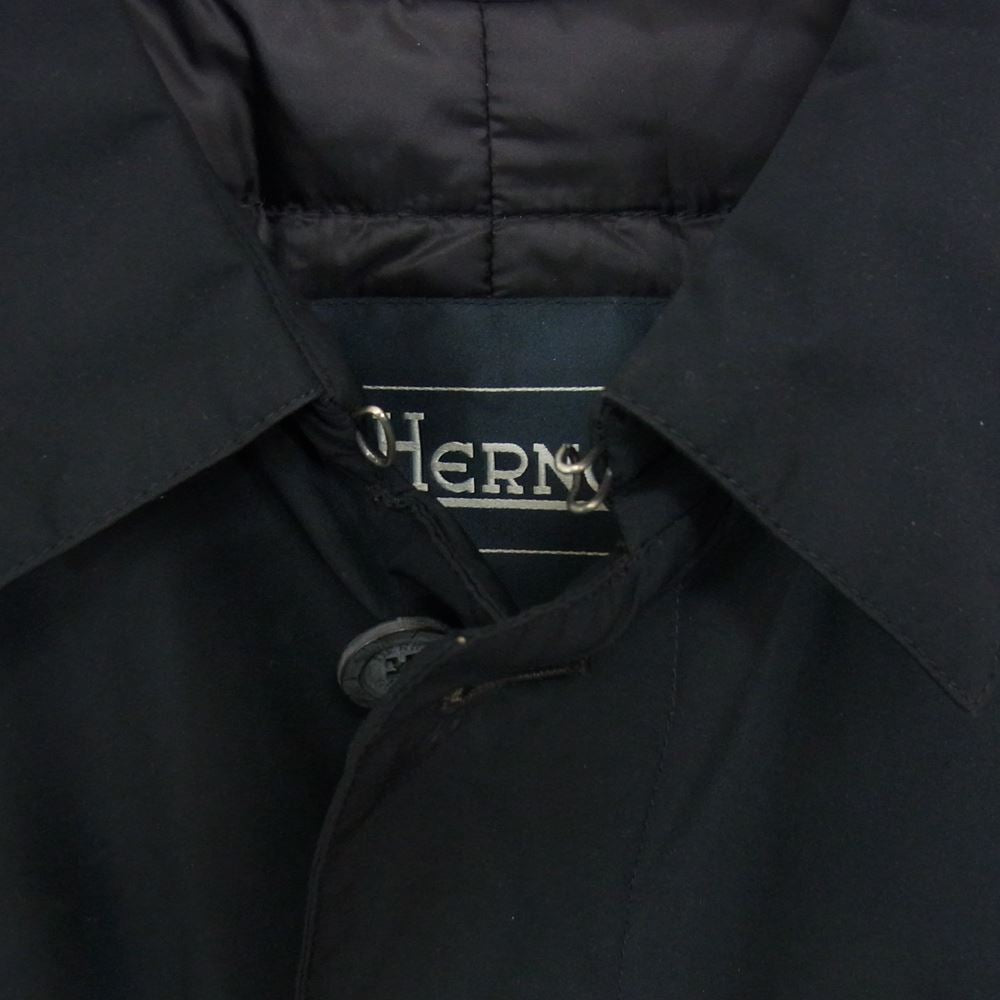 Herno ヘルノ P1002UL11121 国内正規品 Laminar ラミナー GORE-TEX ゴアテックス ダウン コート ダークネイビー系 44【中古】