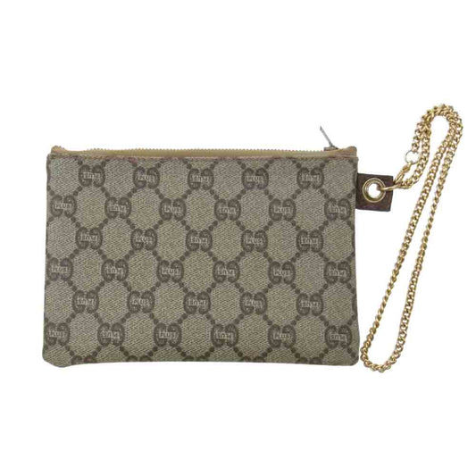 GUCCI グッチ GG PLUS プラス チェーン ポーチ ライトブラウン系【中古】