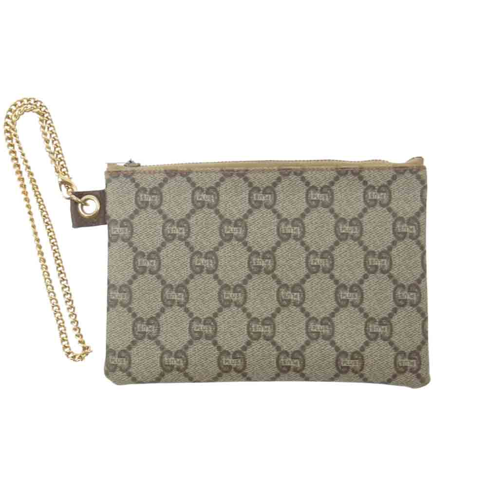 GUCCI グッチ GG PLUS プラス チェーン ポーチ ライトブラウン系【中古】