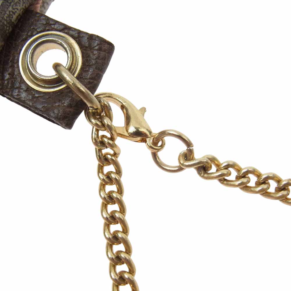 GUCCI グッチ GG PLUS プラス チェーン ポーチ ライトブラウン系【中古】