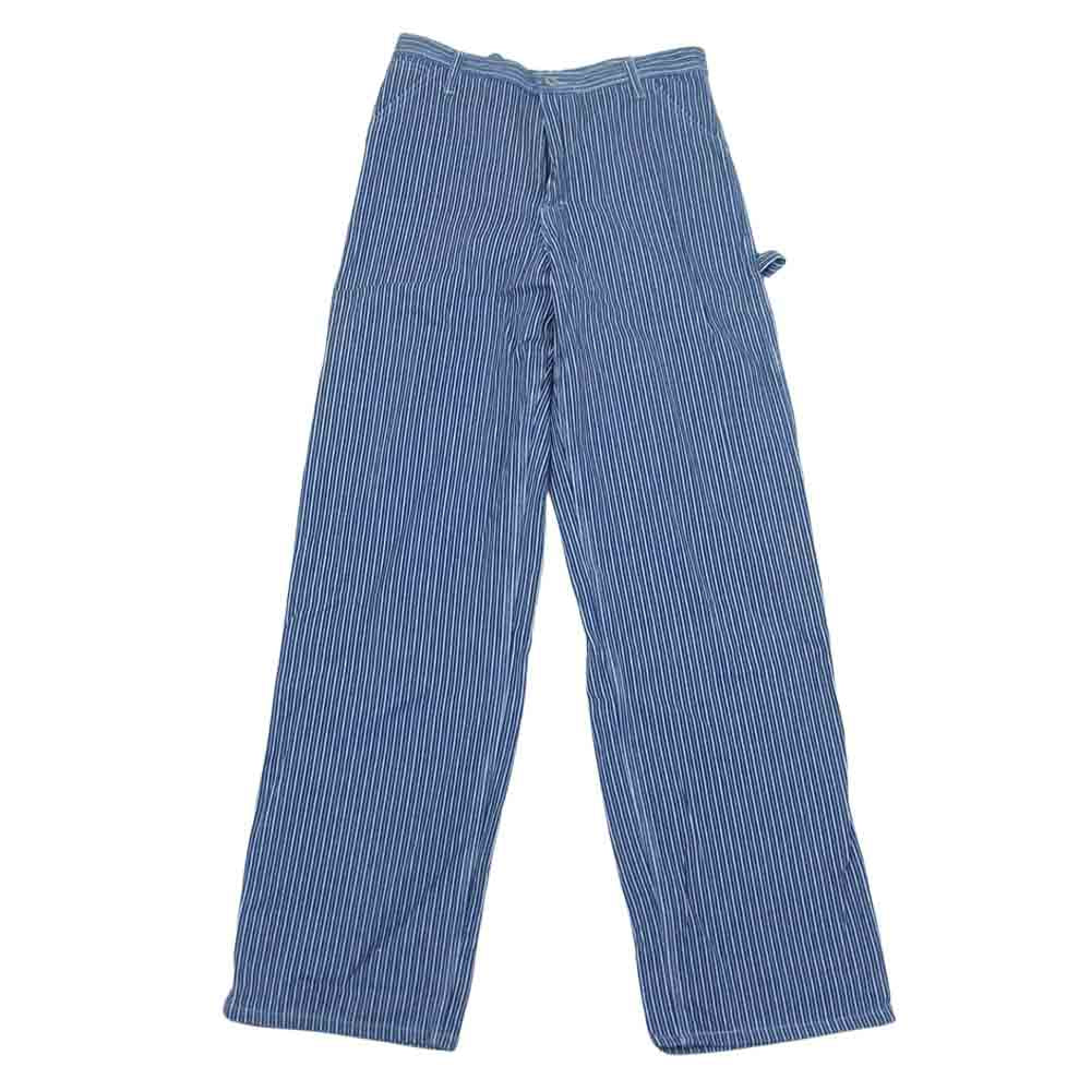 ブルックリンオーバーオール　 USA製 ヒッコリー ペインター パンツ ネイビー系 32【中古】