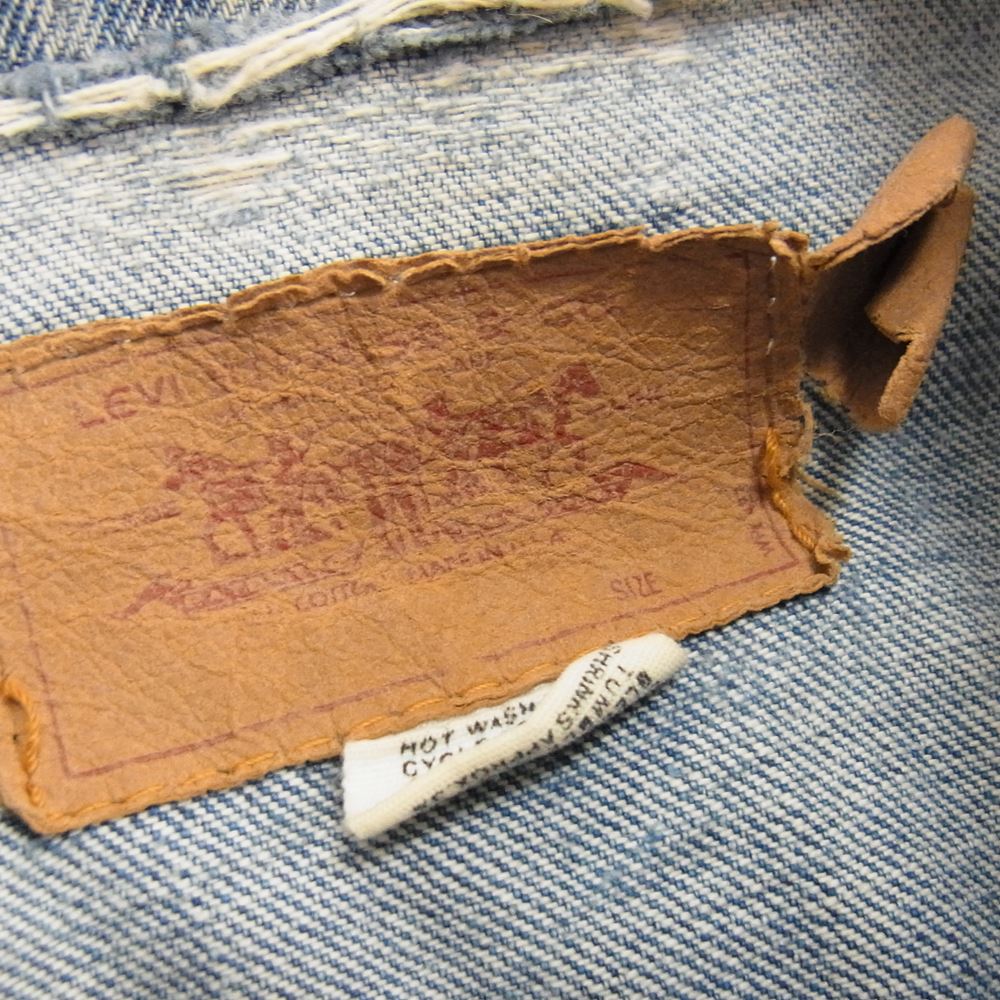 Levi's リーバイス ヴィンテージ オリジナル 70505 BIG E 刻印無し デニム ジャケット インディゴブルー系 サイズ表記無【中古】