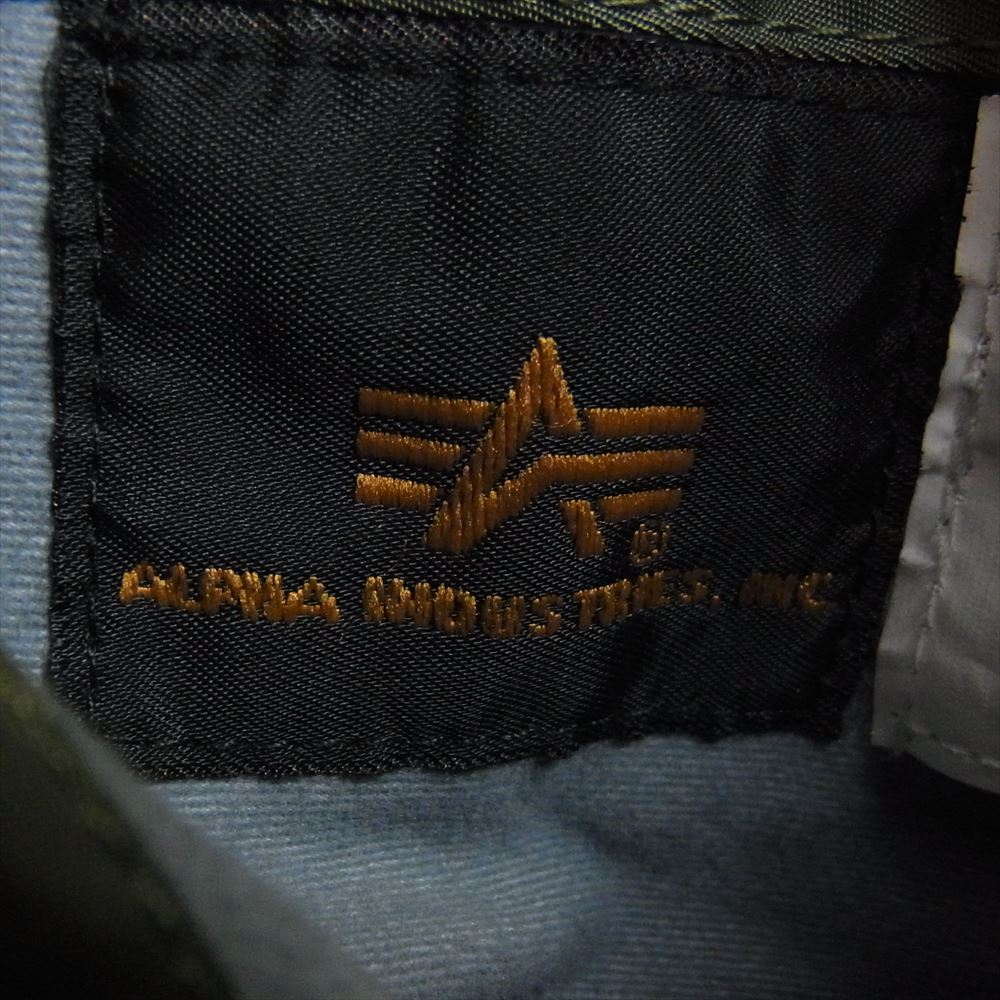 ALPHA アルファ 20004-203 MA-1 フライト ジャケット モスグリーン系 L【中古】