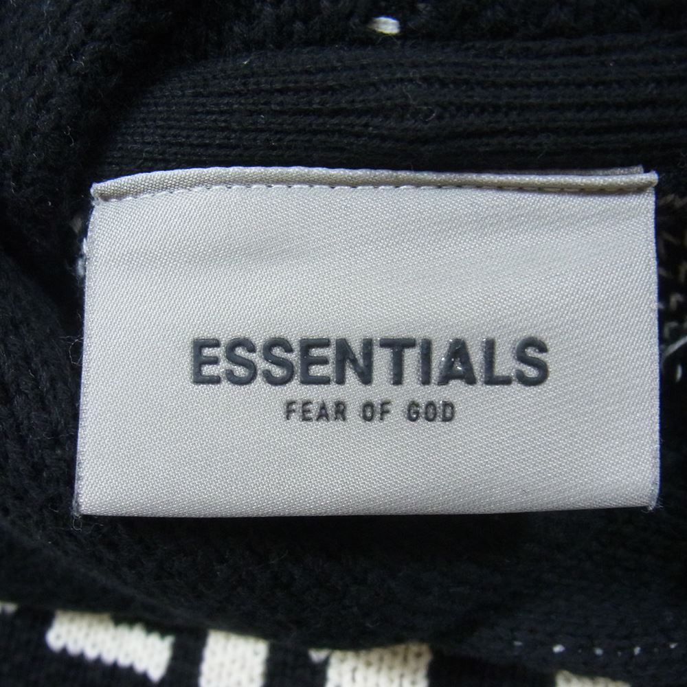 FEAR OF GOD フィアオブゴッド ESSENTIALS エッセンシャルズ KNITHOODIE ニットフーディー パーカー ブラック系 L【中古】