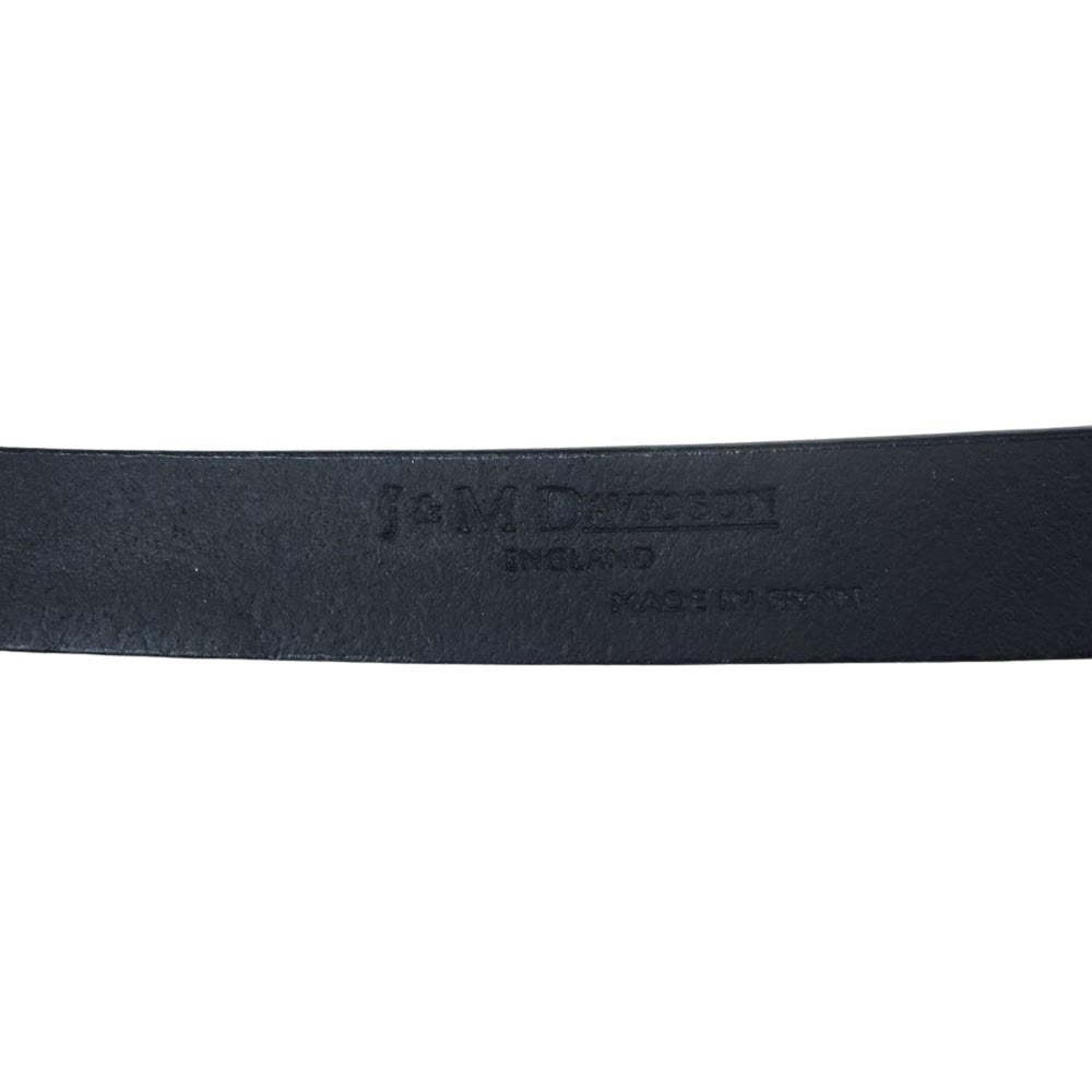 J&M Davidson ジェイアンドエムデヴィッドソン DOUBLE RING 20MM BDRG 0XX AN20 ダブルリング アニリンレザー ベルト ブラック系【中古】