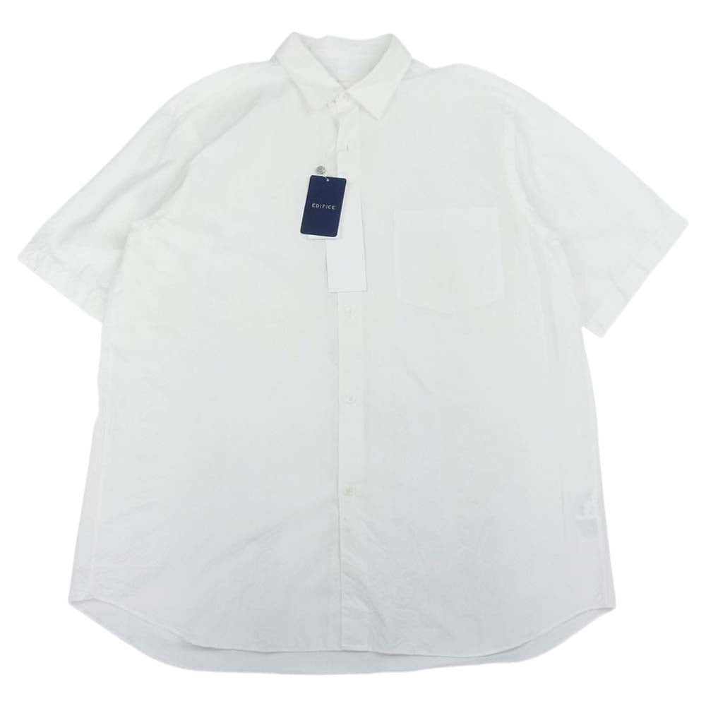 COMOLI コモリ P01-02008 ショートスリーブ コットン シャツ ホワイト系 2【美品】【中古】