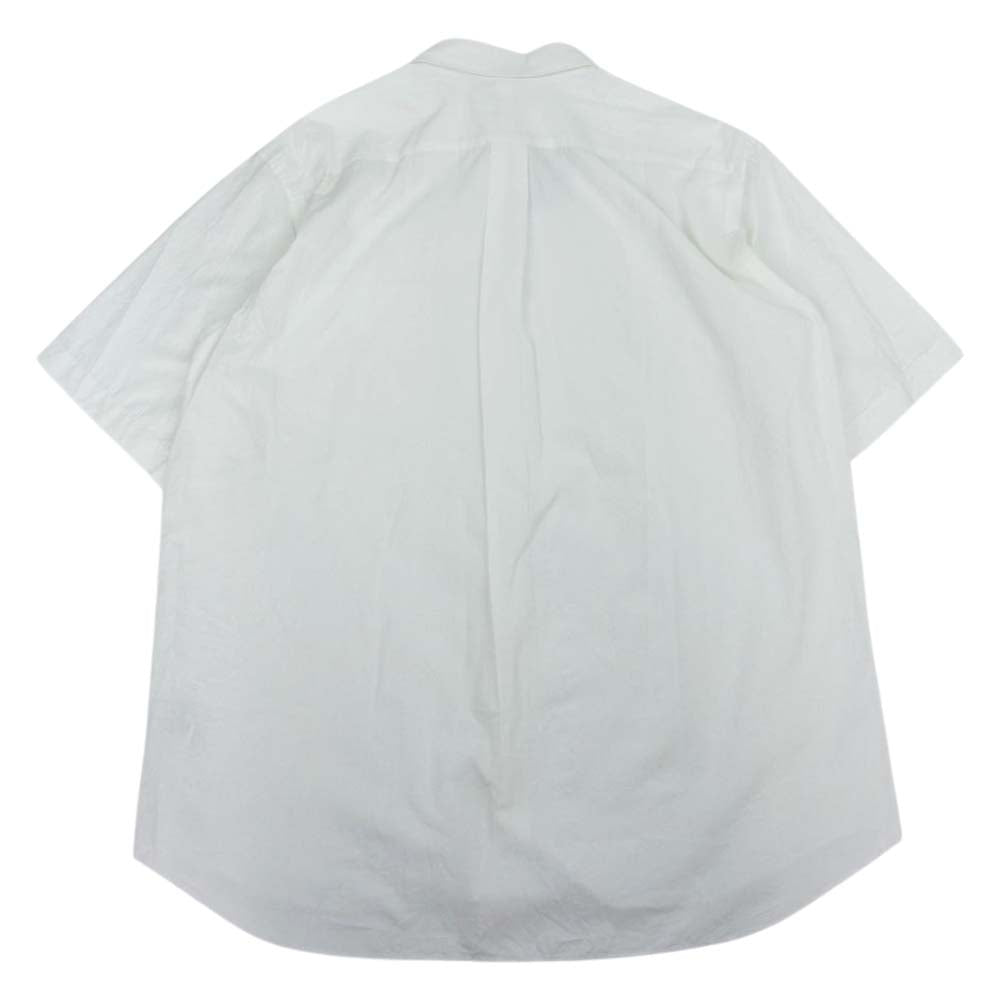COMOLI コモリ P01-02008 ショートスリーブ コットン シャツ ホワイト系 2【美品】【中古】
