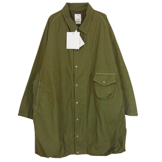 VISVIM ビズビム 21AW 0321205013004 WMV FOUR WINDS COAT W フォー ウィンズ コート モスグリーン系 00【中古】
