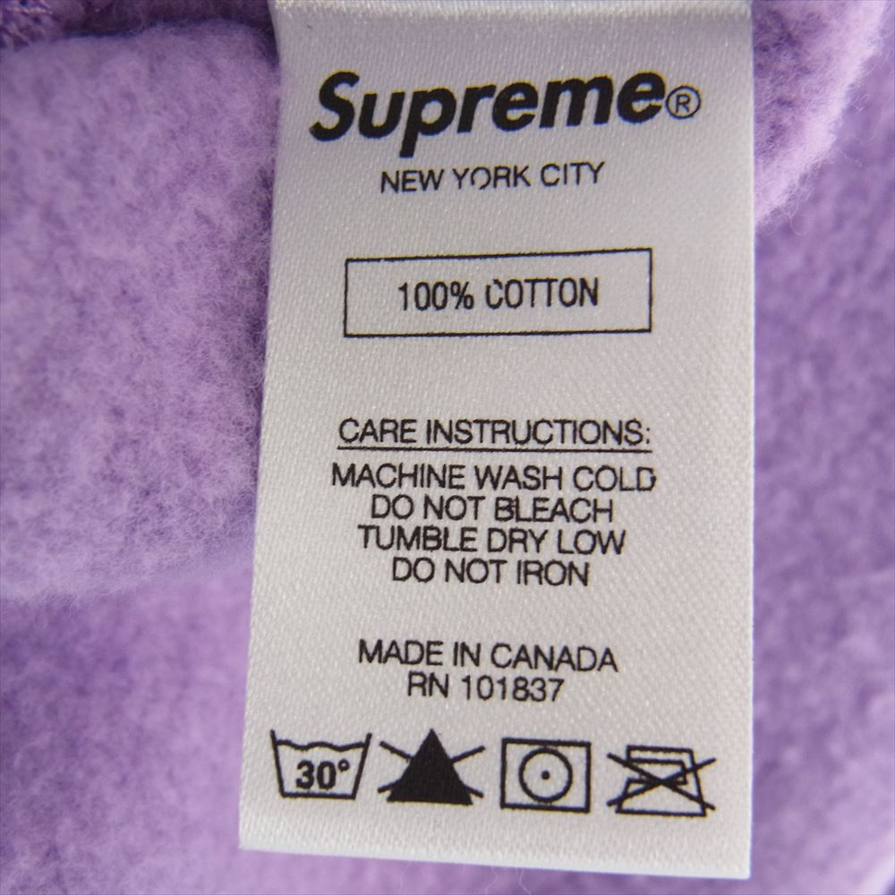 Supreme シュプリーム  17SS Vertical Logo Panel Crewneck バーチカルロゴ パネル クルーネック スウェット シャツ パープル系 M【美品】【中古】