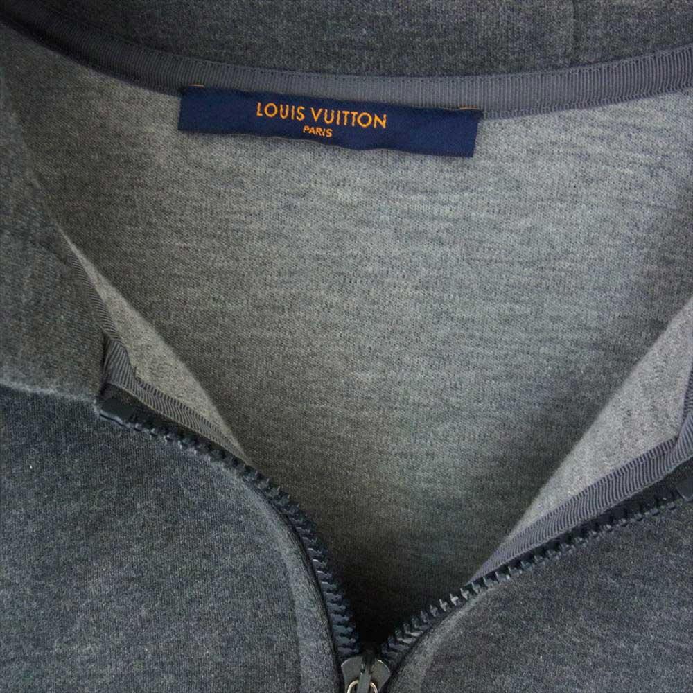 LOUIS VUITTON ルイ・ヴィトン 21SS LVSE DOUBLE FACE TRAVEL JERSEY HOODIE ピン トラベル パーカー グレー系 L【美品】【中古】