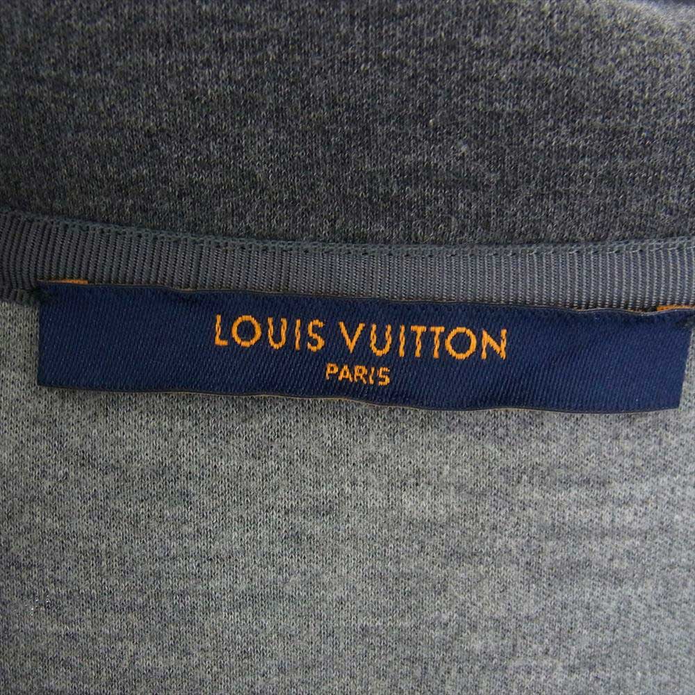 LOUIS VUITTON ルイ・ヴィトン 21SS LVSE DOUBLE FACE TRAVEL JERSEY HOODIE ピン トラベル パーカー グレー系 L【美品】【中古】
